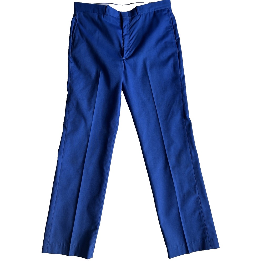 NEW vintage 90s mens Blue Dress pants‎ chino golf straight leg cotton 36 x 33